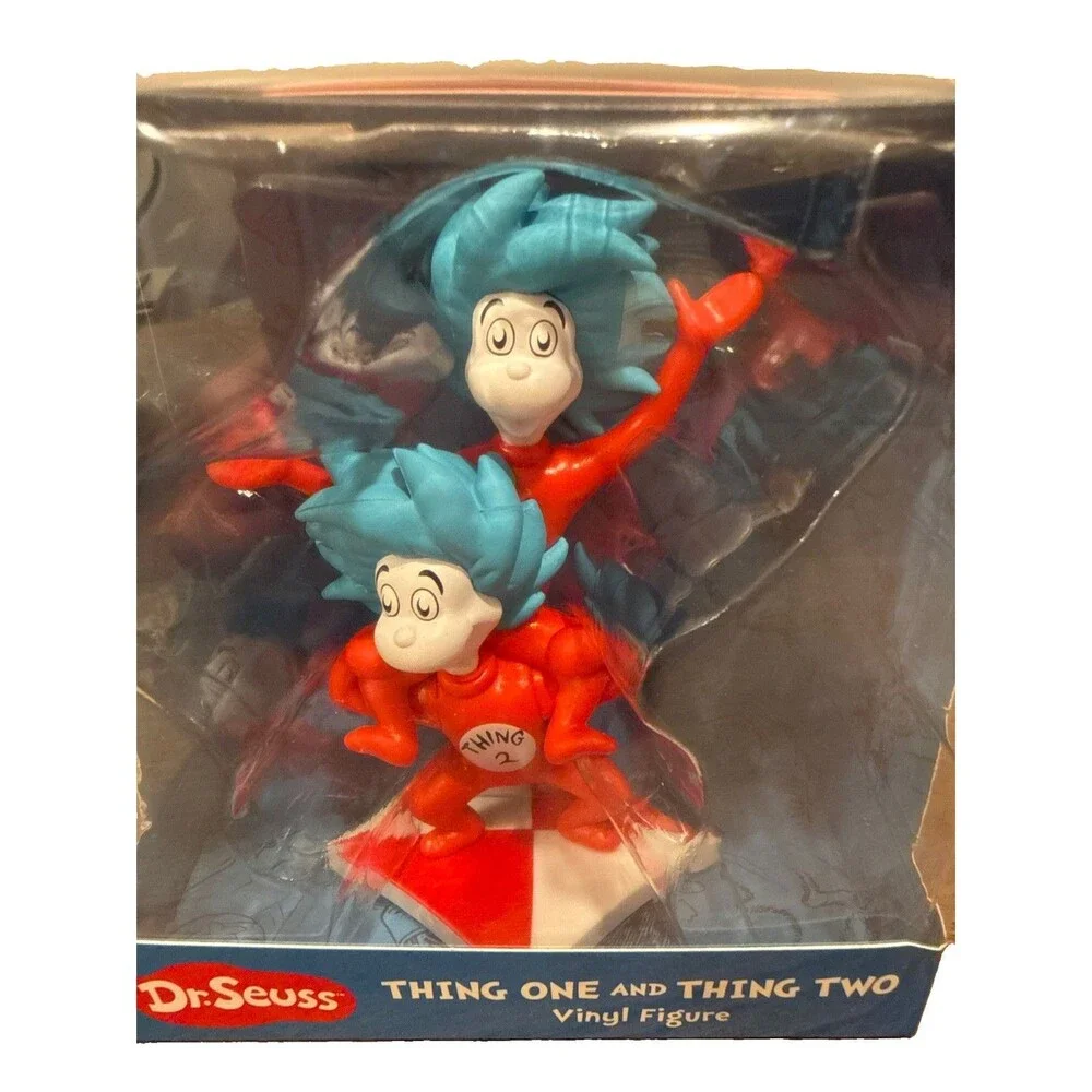 CultureFly Dr. Seuss Thing 1 & Thing 2 Vinyl Figures 2-Pack 4.5in Age 6+